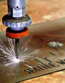 Cutting metal with water